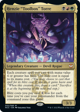 [002]【EN】【FOIL】道具箱、ヘンジー・トーリ/Henzie "Toolbox" Torre【NCC】[M][多色]