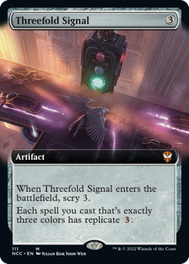 [111]【EN】■拡張アート■三方向の信号/Threefold Signal【NCC】[M][茶]