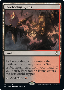 [403]【EN】凶兆の廃墟/Foreboding Ruins【NCC】[R][土地]