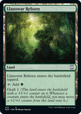 [413]【EN】ラノワールの再生地/Llanowar Reborn【NCC】[U][土地]