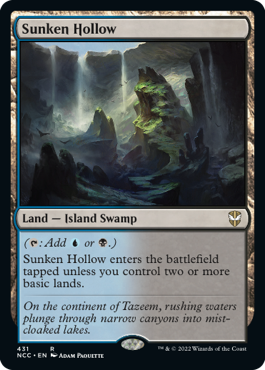 [431]【EN】窪み渓谷/Sunken Hollow【NCC】[R][土地]