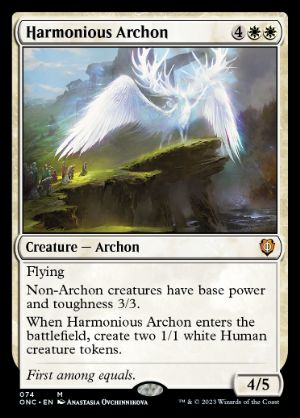 [074]【EN】調和のアルコン/Harmonious Archon【ONC】[M][白]