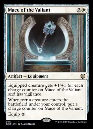 [078]【EN】勇敢な者の鎚鉾/Mace of the Valiant【ONC】[R][白]