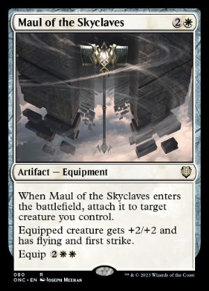 [080]【EN】スカイクレイブの大鎚/Maul of the Skyclaves【ONC】[R][白]