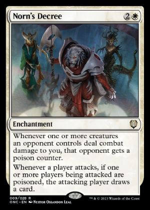 [009]【EN】ノーンの命令/Norn's Decree【ONC】[R][白]