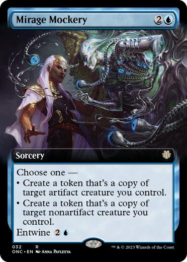 [032]【EN】【FOIL】■拡張アート■嘲る蜃気楼/Mirage Mockery【ONC】[R][青]
