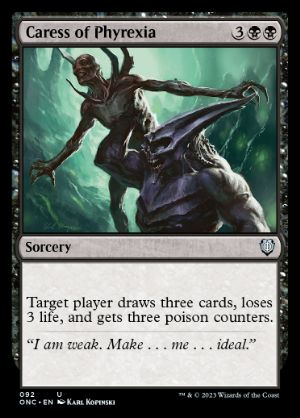 [092]【EN】ファイレクシアの愛撫/Caress of Phyrexia【ONC】[U][黒]