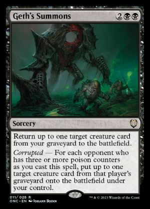 [011]【EN】ゲスの召喚/Geth's Summons【ONC】[R][黒]