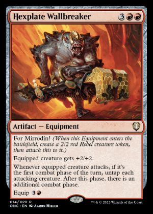 [014]【EN】呪い板の壁壊し/Hexplate Wallbreaker【ONC】[R][赤]