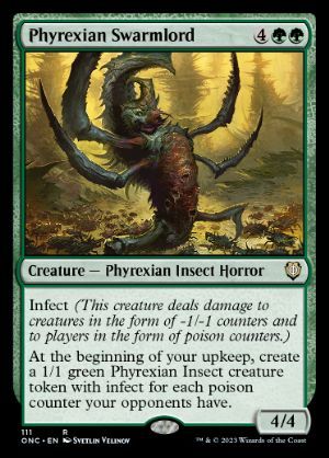 [111]【EN】ファイレクシアの群れの王/Phyrexian Swarmlord【ONC】[R][緑]