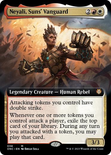 [038]【EN】【FOIL】■拡張アート■太陽の先兵、ネヤリ/Neyali, Suns' Vanguard【ONC】[M][多色]