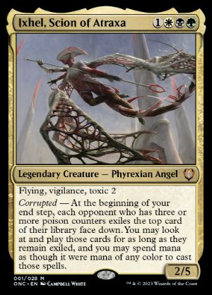 [001]【EN】【FOIL】アトラクサの後継、イクセル/Ixhel, Scion of Atraxa【ONC】[M][多色]