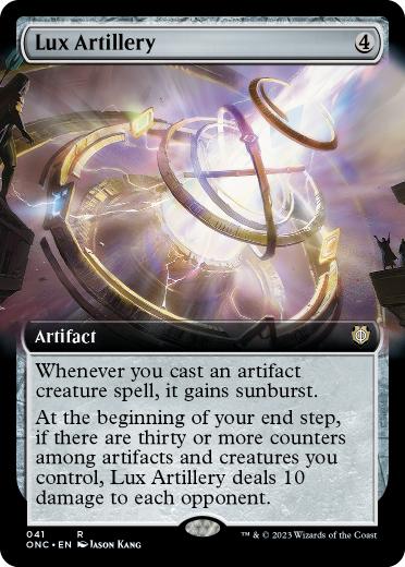 [041]【EN】【FOIL】■拡張アート■光明の火砲/Lux Artillery【ONC】[R][茶]