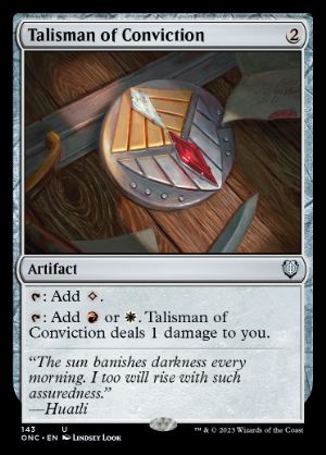 [143]【EN】確信のタリスマン/Talisman of Conviction【ONC】[U][茶]