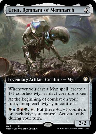 [042]【EN】【FOIL】■拡張アート■メムナークの残滓、ウルテト/Urtet, Remnant of Memnarch【ONC】[R][茶]