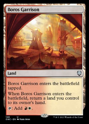 [146]【EN】ボロスの駐屯地/Boros Garrison【ONC】[U][土地]