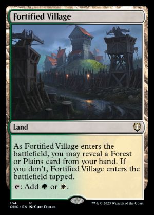 [154]【EN】要塞化した村/Fortified Village【ONC】[R][土地]