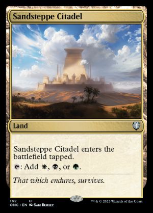 [162]【EN】砂草原の城塞/Sandsteppe Citadel【ONC】[U][土地]