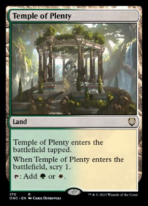 [170]【EN】豊潤の神殿/Temple of Plenty【ONC】[R][土地]