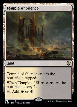 [171]【EN】静寂の神殿/Temple of Silence【ONC】[R][土地]