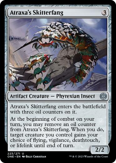 [223]【EN】アトラクサの疾牙/Atraxa's Skitterfang【ONE】[U][茶]