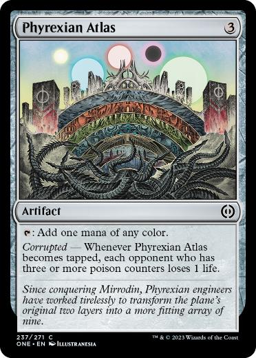 [237]【EN】ファイレクシアの大地図/Phyrexian Atlas【ONE】[C][茶]