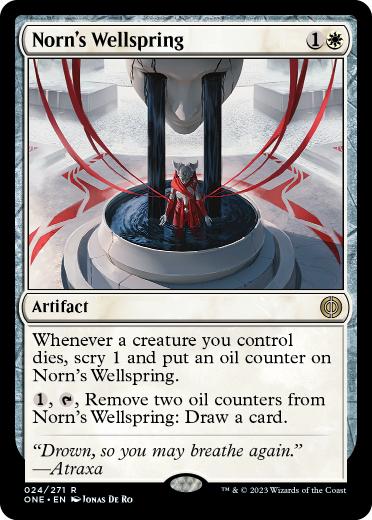 [024]【EN】【FOIL】ノーンの水源/Norn's Wellspring【ONE】[R][白]