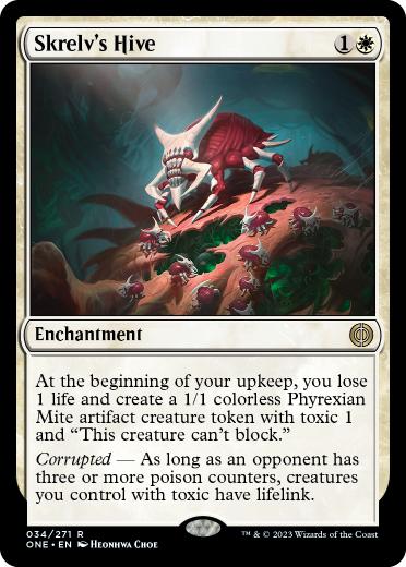 [034]【EN】【FOIL】スクレルヴの巣/Skrelv's Hive【ONE】[R][白]