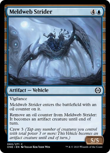 [060]【EN】【FOIL】脳網の徘徊者/Meldweb Strider【ONE】[C][青]