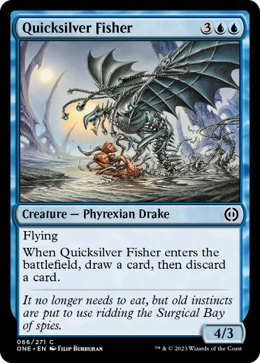 [066]【EN】【FOIL】水銀の魚捕り/Quicksilver Fisher【ONE】[C][青]