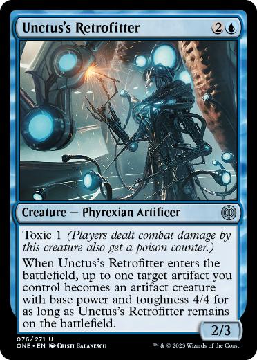 [076]【EN】【FOIL】アンクタスの改良者/Unctus's Retrofitter【ONE】[U][青]