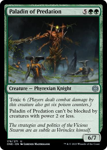 [178]【EN】【FOIL】捕食の聖騎士/Paladin of Predation【ONE】[U][緑]