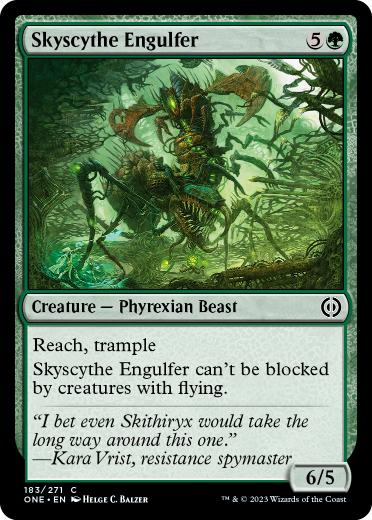 [183]【EN】【FOIL】空鎌の飲み込むもの/Skyscythe Engulfer【ONE】[C][緑]