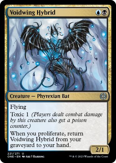 [221]【EN】【FOIL】虚空翼の混種/Voidwing Hybrid【ONE】[U][多色]