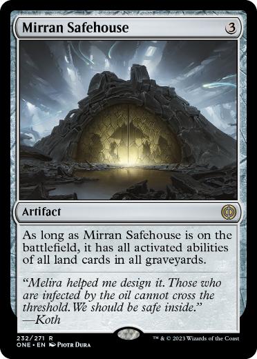 [232]【EN】【FOIL】ミラディン人の隠れ家/Mirran Safehouse【ONE】[R][茶]