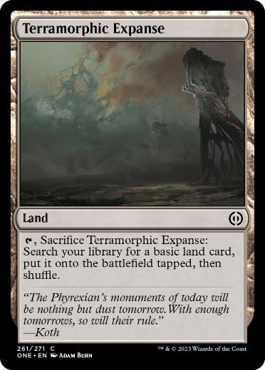 [261]【EN】【FOIL】広漠なる変幻地/Terramorphic Expanse【ONE】[C][土地]