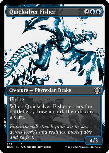 [287]【EN】■ショーケース■水銀の魚捕り/Quicksilver Fisher【ONE】[C][青]