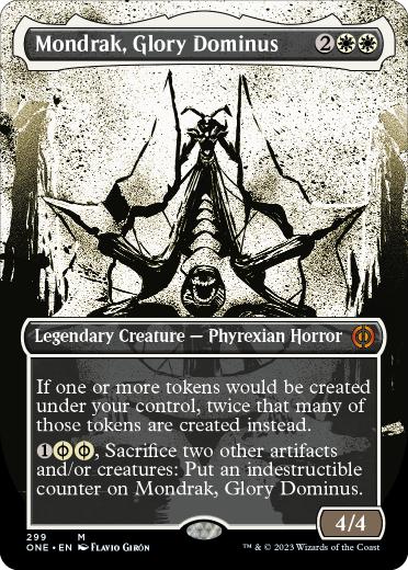 [299]【EN】【FOIL】■ボーダーレス■栄光のドミヌス、モンドラク/Mondrak, Glory Dominus【ONE】[M][白]