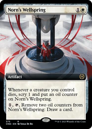 [375]【EN】【FOIL】■拡張アート■ノーンの水源/Norn's Wellspring【ONE】[R][白]
