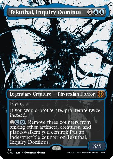 [431]【EN】【S&CFOIL】■ボーダーレス■尋問のドミヌス、テクータル/Tekuthal, Inquiry Dominus【ONE】[M][青]