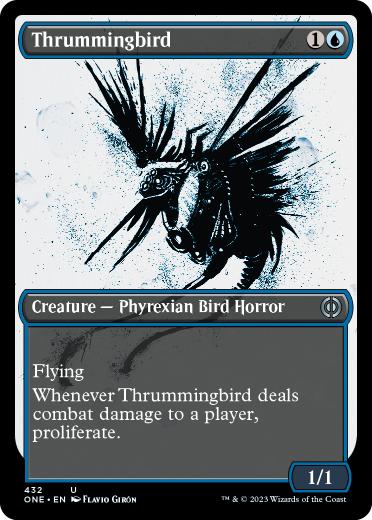 [432]【EN】【S&CFOIL】■ショーケース■かき鳴らし鳥/Thrummingbird【ONE】[U][青]