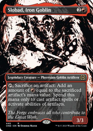 [448]【EN】【S&CFOIL】■ボーダーレス■鉄のゴブリン、スロバッド/Slobad, Iron Goblin【ONE】[R][赤]