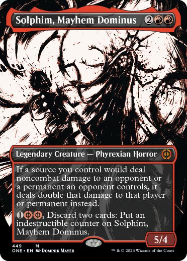 [449]【EN】【S&CFOIL】■ボーダーレス■擾乱のドミヌス、ソルフィム/Solphim, Mayhem Dominus【ONE】[M][赤]
