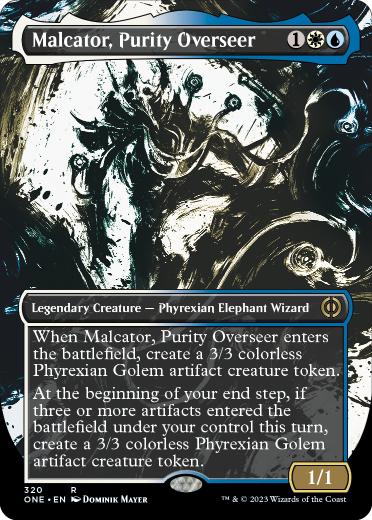 [320]【EN】【FOIL】■ボーダーレス■純潔の監視者、マルカトール/Malcator, Purity Overseer【ONE】[R][多色]