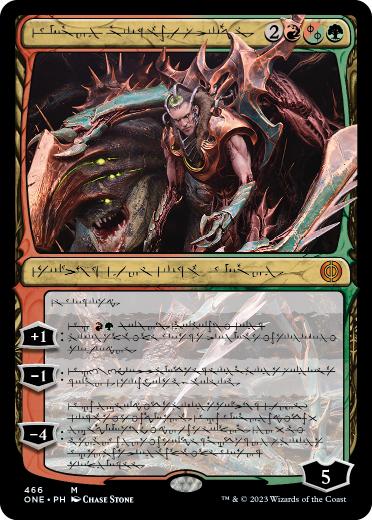 [466]【EN】【S&CFOIL】■ファイレクシア語■免れ得ぬ破滅、ルーカ/Lukka, Bound to Ruin【ONE】[M][多色]