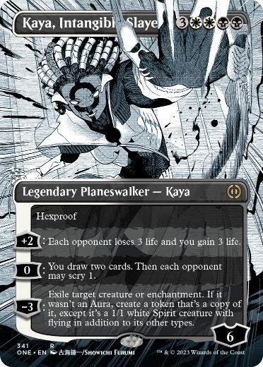 [341]【EN】【FOIL】■ボーダーレス■無形の処刑者、ケイヤ/Kaya, Intangible Slayer【ONE】[R][多色]