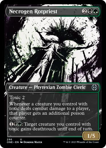 [296]【EN】【FOIL】■ショーケース■屍気の腐敗僧/Necrogen Rotpriest【ONE】[U][多色]