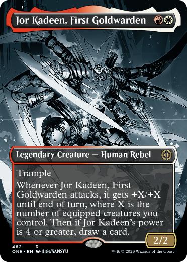 [462]【EN】【S&CFOIL】■ボーダーレス■最初の黄金守護、ジョー・カディーン/Jor Kadeen, First Goldwarden【ONE】[R][多色]
