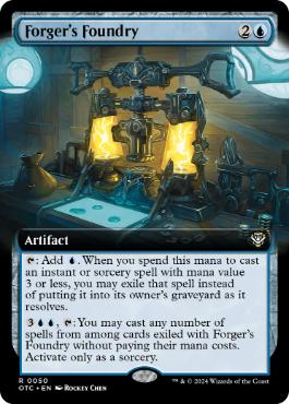 [050]【EN】■拡張アート■偽造者の鋳造所/Forger's Foundry【OTC】[R][青]