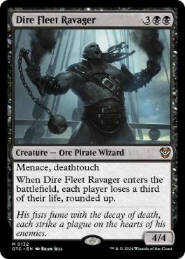 [132]【EN】凶兆艦隊の荒廃者/Dire Fleet Ravager【OTC】[M][黒]